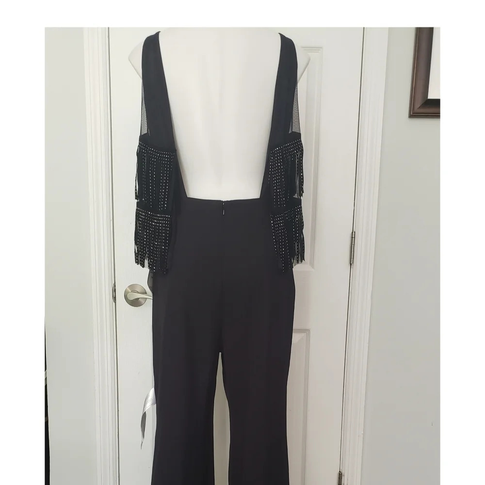 SHO sleeveless black sparkle jumpsuit - Picture 8 of 15